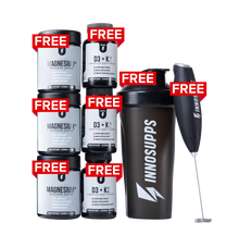 ギャラリービューアに画像をロードします、3 Magnesium+, 3 D3 + K2, 3 Creatine, Shaker &amp; Frother Special Offer
