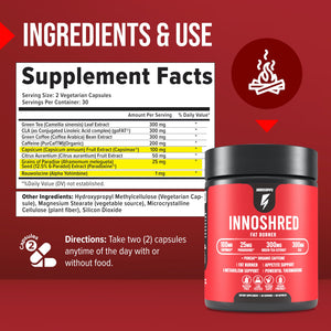 3 Bottles of Inno Shred + 1 FREE Carb Cut Complete